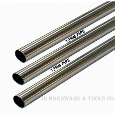 Pipe 19Mm (3/4) Round Chrome Tube 3Mtr. (10 Pcs/Bundle) For Aluminium