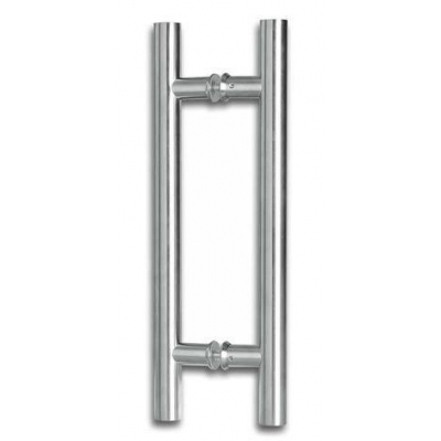 H Handle Round Stainless Steel - Silver (SN)