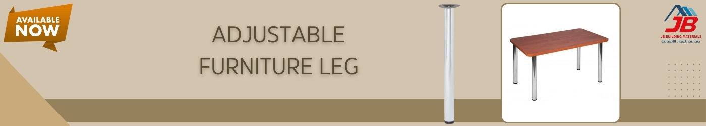 Available Now - Adjustable Furniture Leg at JB Building Materials.