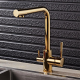 TP02 304 Stainless Steel 3 Way Tap - Gold